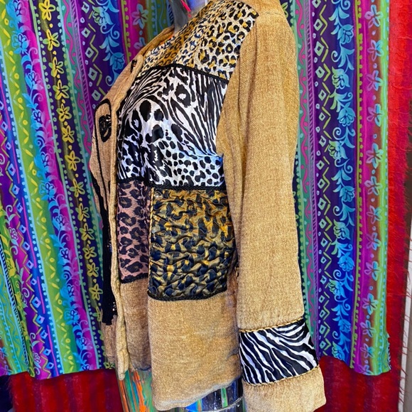 Designer Patchwork Jacket - Picture 2 of 4